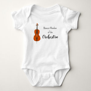 Neuestes Mitglied des Orchester-Cello-Bodysuits Baby Strampler