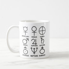 Neufassung des Pluto - 9 Planeten - Tasse