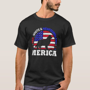 Neufundland 4. Juli Amerikanische Flagge Merica T-Shirt