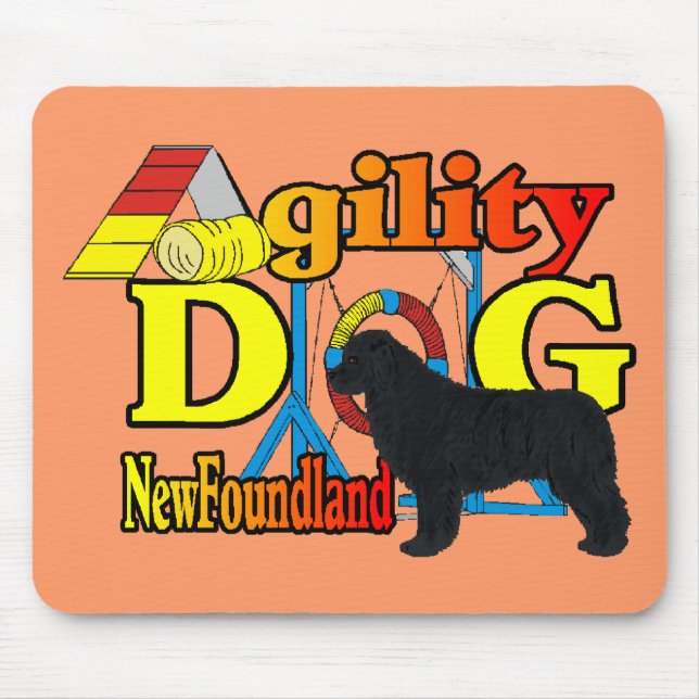 Neufundland_Agility Geschenke Mousepad (Vorne)