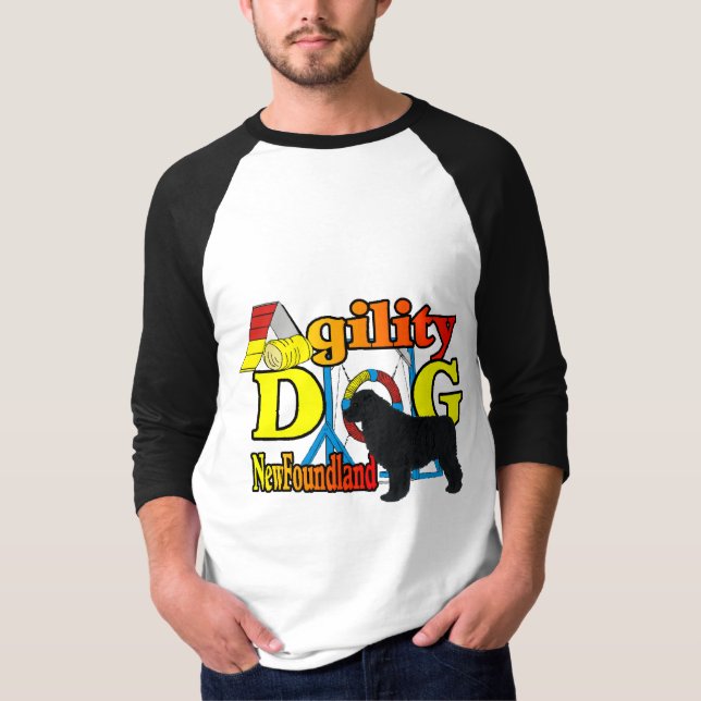 Neufundland_Agility Geschenke T-Shirt (Vorderseite)
