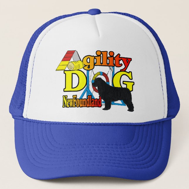 Neufundland_Agility Geschenke Truckerkappe (Vorderseite)