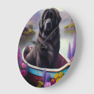 Neufundland auf einem Paddel: Ein Landschaftliches Große Wanduhr