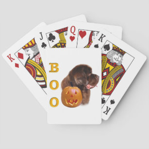 Neufundland Brown Halloween BOO Spielkarten