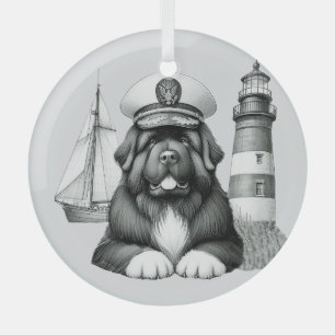 Neufundland Capt'n of the Watch Ornament Aus Glas
