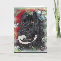 Neufundland-Dog-Blank-Gruß