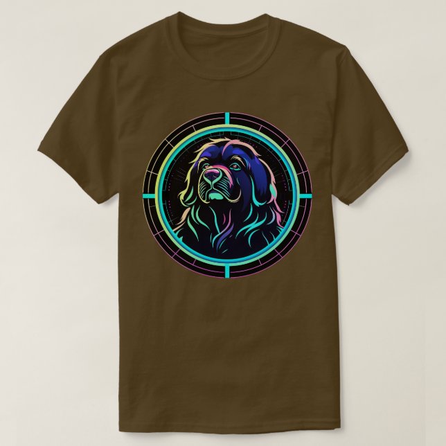 Neufundland Dog Cosmic Newfie Space Hunde Galaxy A T-Shirt (Design vorne)