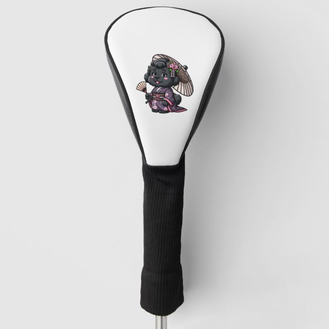 Neufundland Dog Kimono Golf Headcover (Vorderseite)