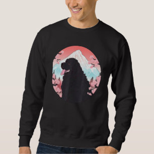 Neufundland Dog Mount Fuji Funny Sehenswürdigkeit Sweatshirt