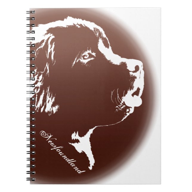 Neufundland Dog Notebook Dog Lover Geschenkbücher Notizblock (Vorderseite)