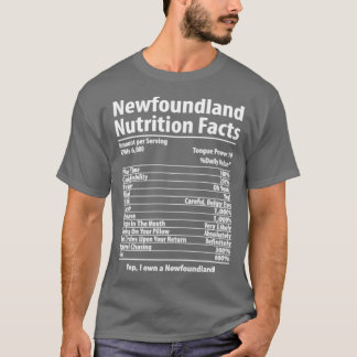 Neufundland - Dog Nutrition Fakten 1 T-Shirt