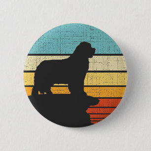 Neufundland Eigentümer Retro Vintag Doppy Puppy Lo Button
