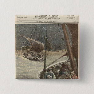 Neufundland-Fischer Button