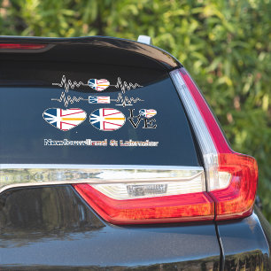 Neufundland Flag Assorted Car Stickers Aufkleber
