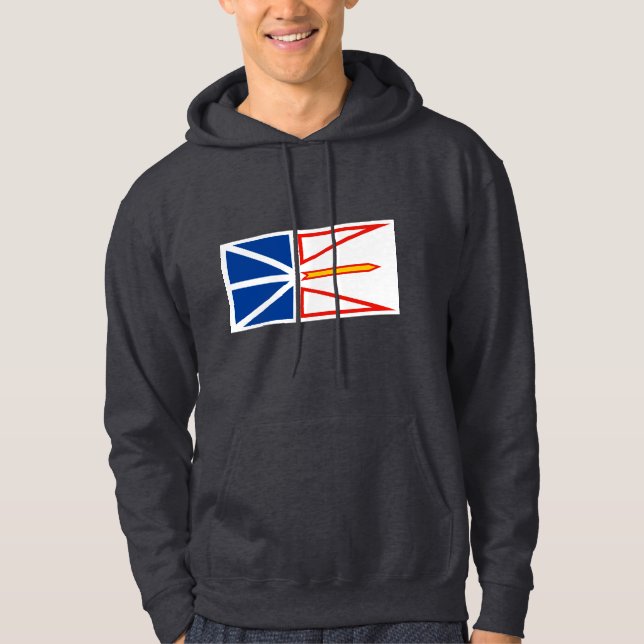NEUFUNDLAND-FLAGGE HOODIE (Vorderseite)