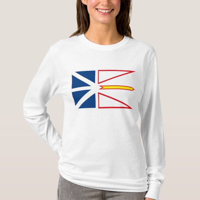 Neufundland-Flaggen-T - Shirt (Vorderseite)
