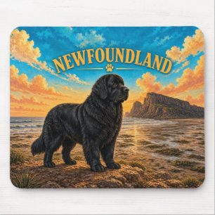 Neufundland, Fundy Shore Vintage-Wasserfarbe Mousepad