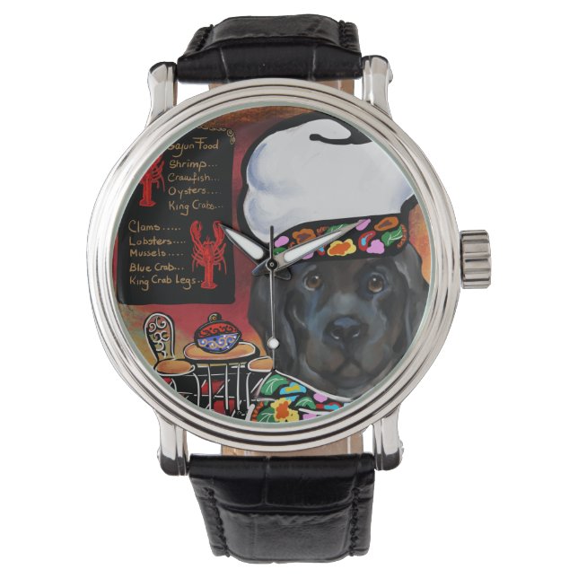 Neufundland-Hund Armbanduhr (Vorderseite)