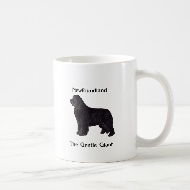 Neufundland-Hund der leichte Riese Kaffeetasse (Rechts)