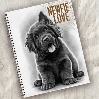 Neufundland-Hund der Liebe Newfie Notizbuch