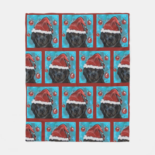 Neufundland-Hund Fleecedecke (Vorderseite)