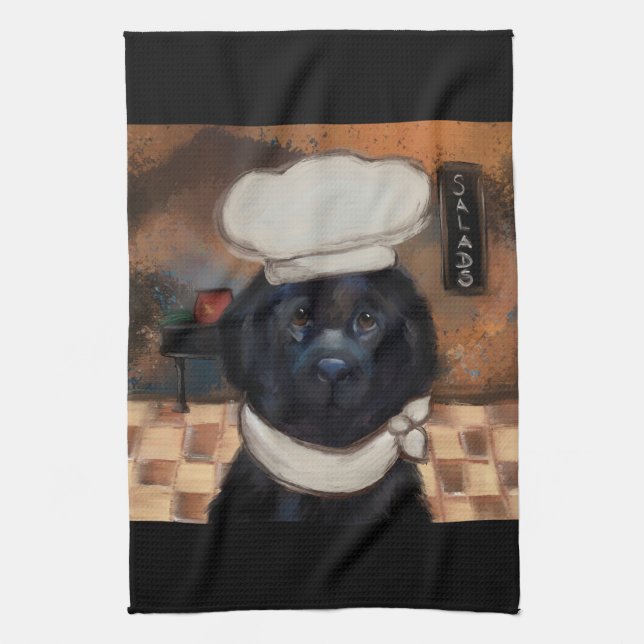 Neufundland-Hund Geschirrtuch (Vertikal)