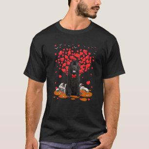 Neufundland Hund Herz Valentinstag Hund Vater Hund T-Shirt