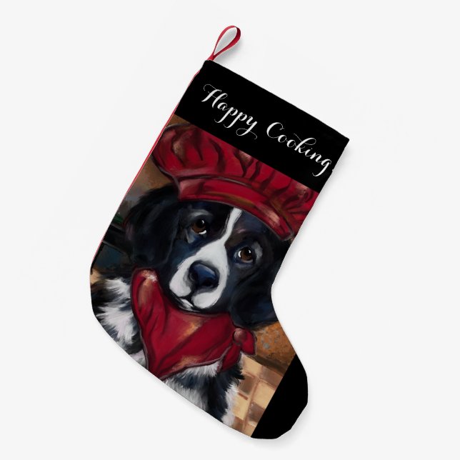Neufundland-Hund Kleiner Weihnachtsstrumpf (Vorderansicht (hängend))