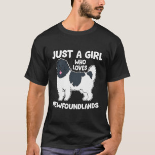 Neufundland Hund nur ein Mädchen, das Neufundland T-Shirt