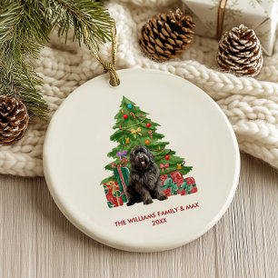 Neufundland Hund Personalisiert Weihnachten Keramik Ornament