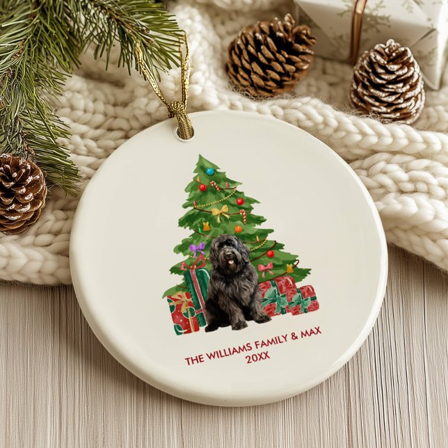 Neufundland Hund Personalisiert Weihnachten Keramik Ornament (Von Creator hochgeladen)
