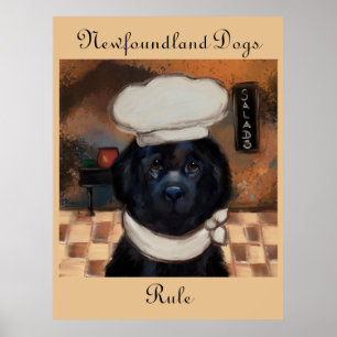 Neufundland-Hund Poster