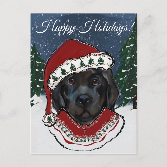 Neufundland-Hund Postkarte (Vorderseite)