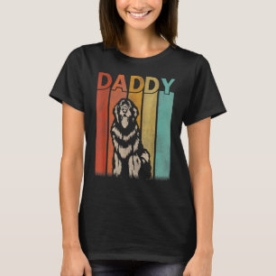 Neufundland Hund Retro Vintag Daddy Graphic Fathe T-Shirt