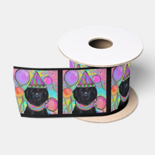 Neufundland-Hund Satinband