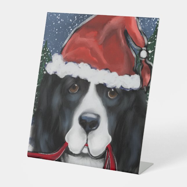Neufundland-Hund Sockelschild (Vorderseite)