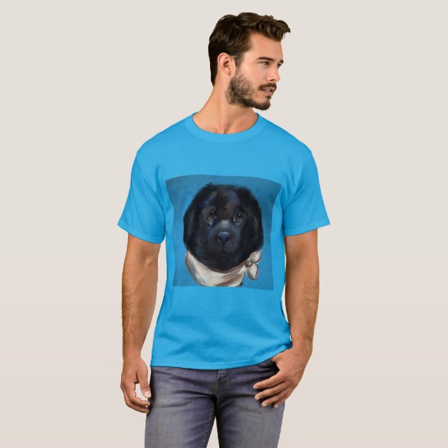 Neufundland-Hund T-Shirt (Vorne ganz)