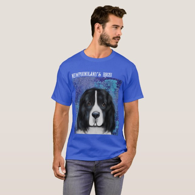 Neufundland-Hund T-Shirt (Vorne ganz)