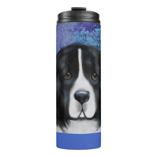 Neufundland-Hund Thermosbecher (Vorderseite)