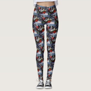 Neufundland Hund Weihnachtsfest Leggings
