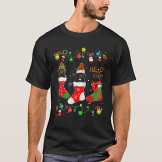 Neufundland Hund Weihnachtslicht Weihnachten Weihn T-Shirt