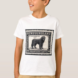 Neufundland Hunde Briefmarke Geschenke T-Shirt