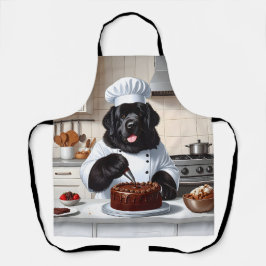 Neufundland Hunde Koch Icing Cake Schürze