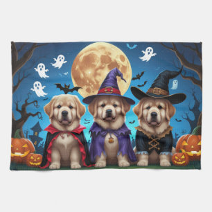 Neufundland Hunde Pumpkin Halloween Funny Geschirrtuch
