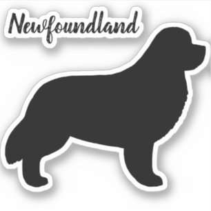 Neufundland Hunde Silhouette Neuf Vinyl Sticker