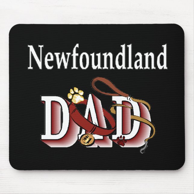Neufundland Hunde Vater Geschenke Mousepad (Vorne)