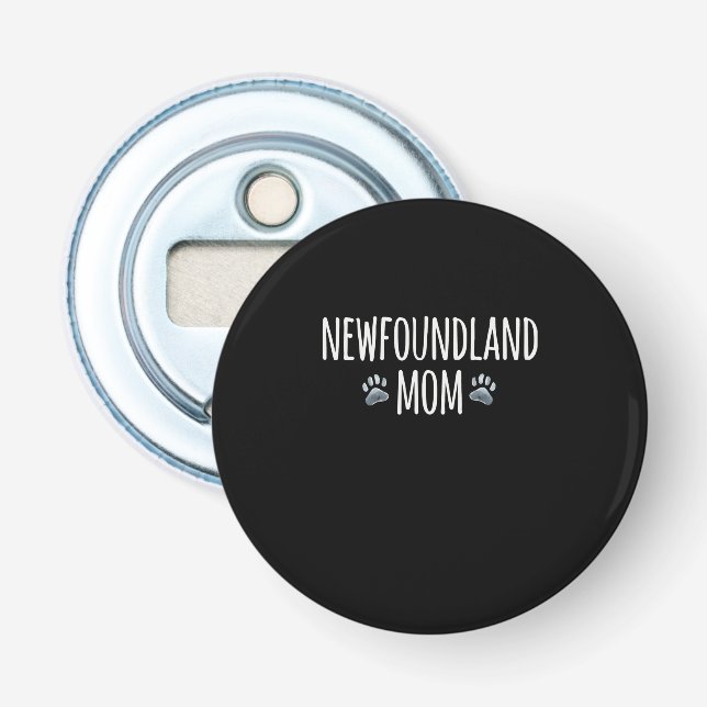 Neufundland-Hundemutter | Hundepfoten Flaschenöffner (Vorderseite)