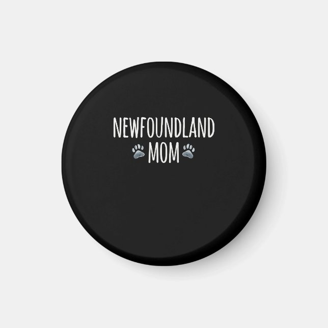 Neufundland-Hundemutter | Hundepfoten Magnet (Vorne)