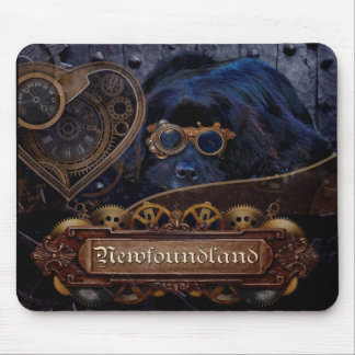 Neufundland-HundSteampunk Art! Mousepad
