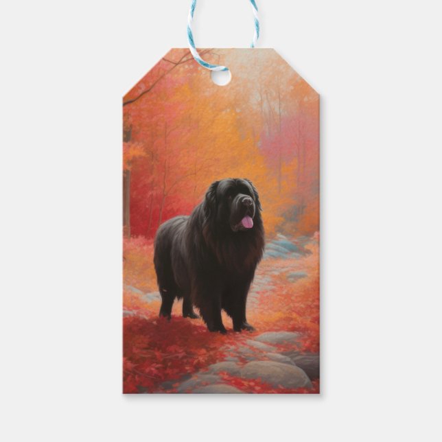 Neufundland im Herbst Leaves Fall Inspiriert Geschenkanhänger (Vorderseite)